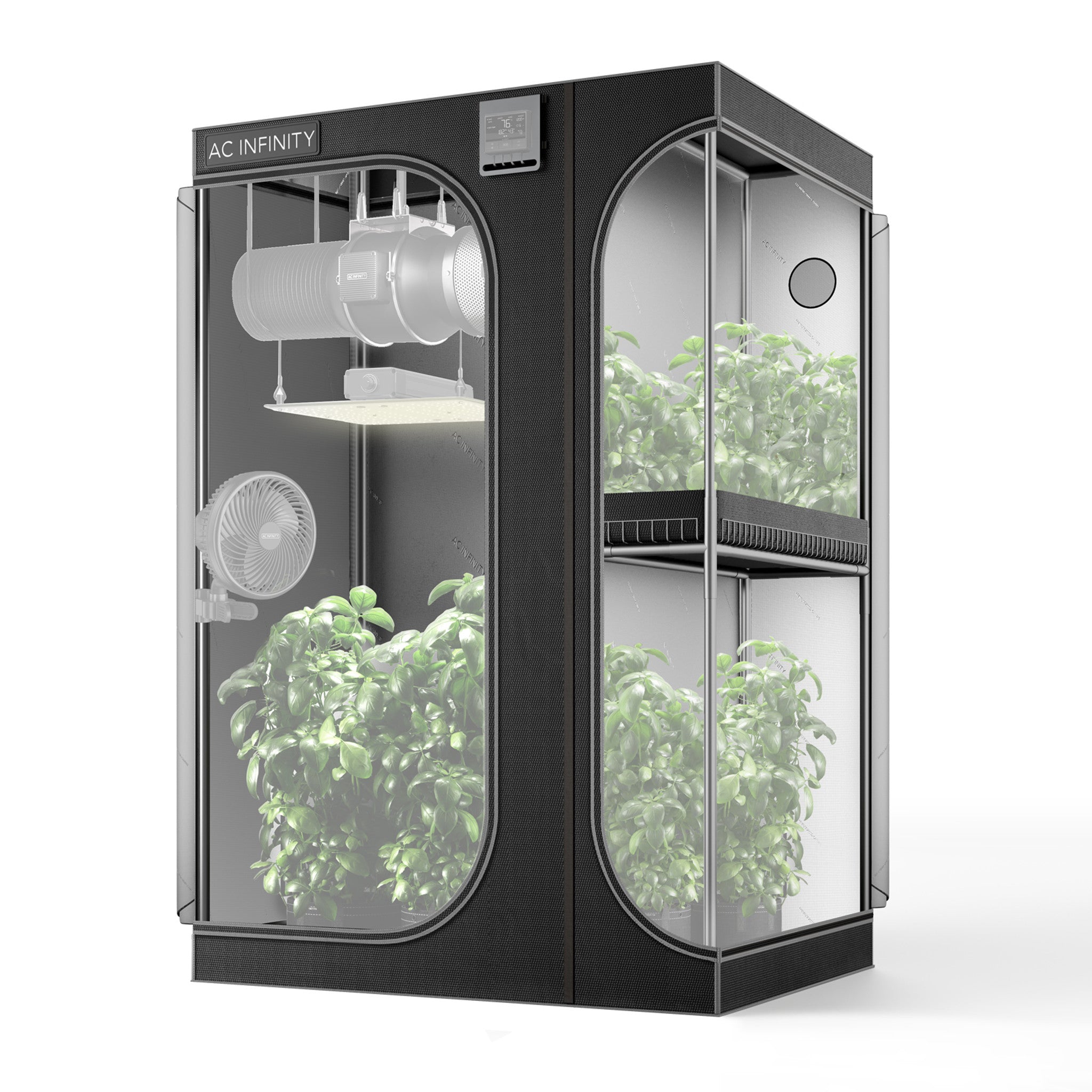 4x3 grow tent Multi Chamber Tent, AC Infinity Cloudlab 743D Category:City Urban_keine Angabe vom Hersteller Gazelle-Esprit Damen - Stefans Color:Mono Glo Yellow Tienda de Plantas Welches