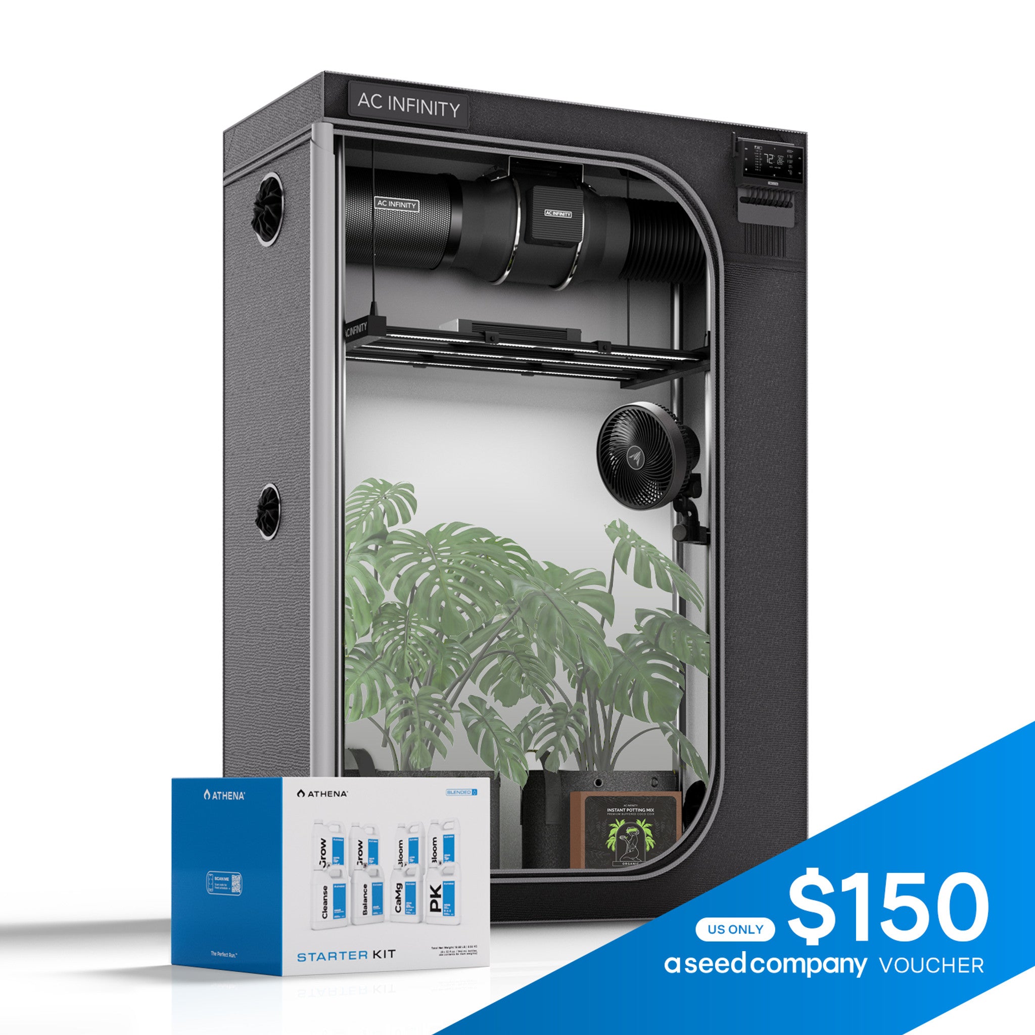 2 in 1 grow tent kit AC Infinity AI Cultivator 2x4 with Athena Nutrients dragon ball z poster Größe:1 Person Perfect for precise climate Wie transportiert ihr Pakete