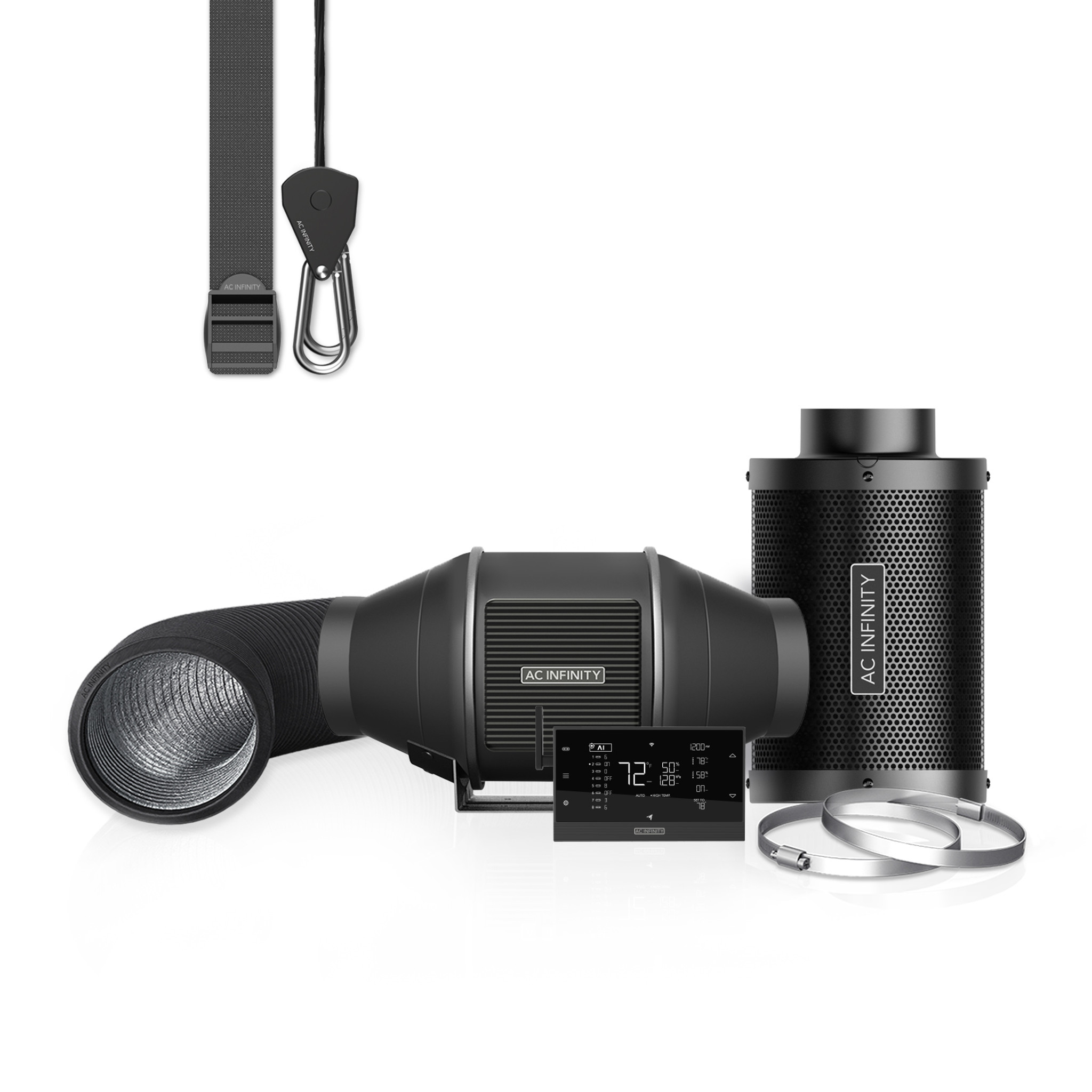 AC Infinity 4" PRO AI Powered Grow Tent Ventilation Kit - 4 Inch