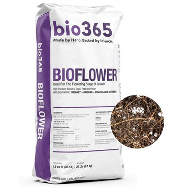 bio365 bioFlower OMRI Certified Organic Soil 1.5cf Bags