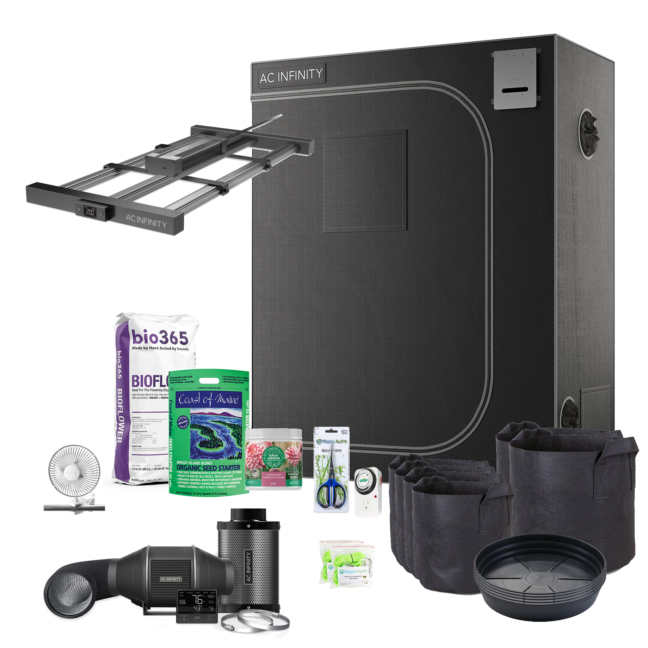 2x4 Grow Tent Kit with AC Infinity IONFRAME EVO3