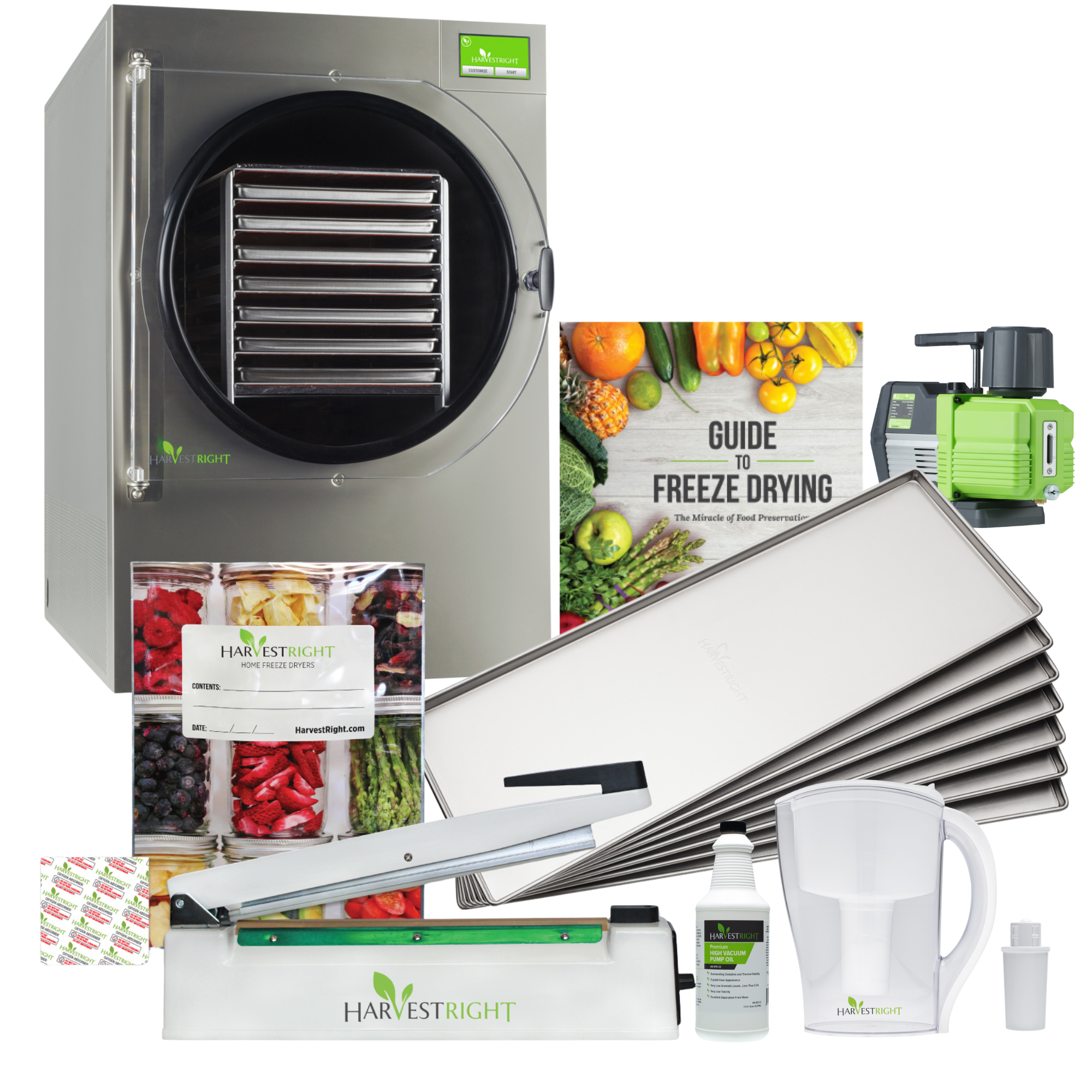 Harvest Right XL Pro 7-Tray Freeze Dryer with Mylar Starter Kit