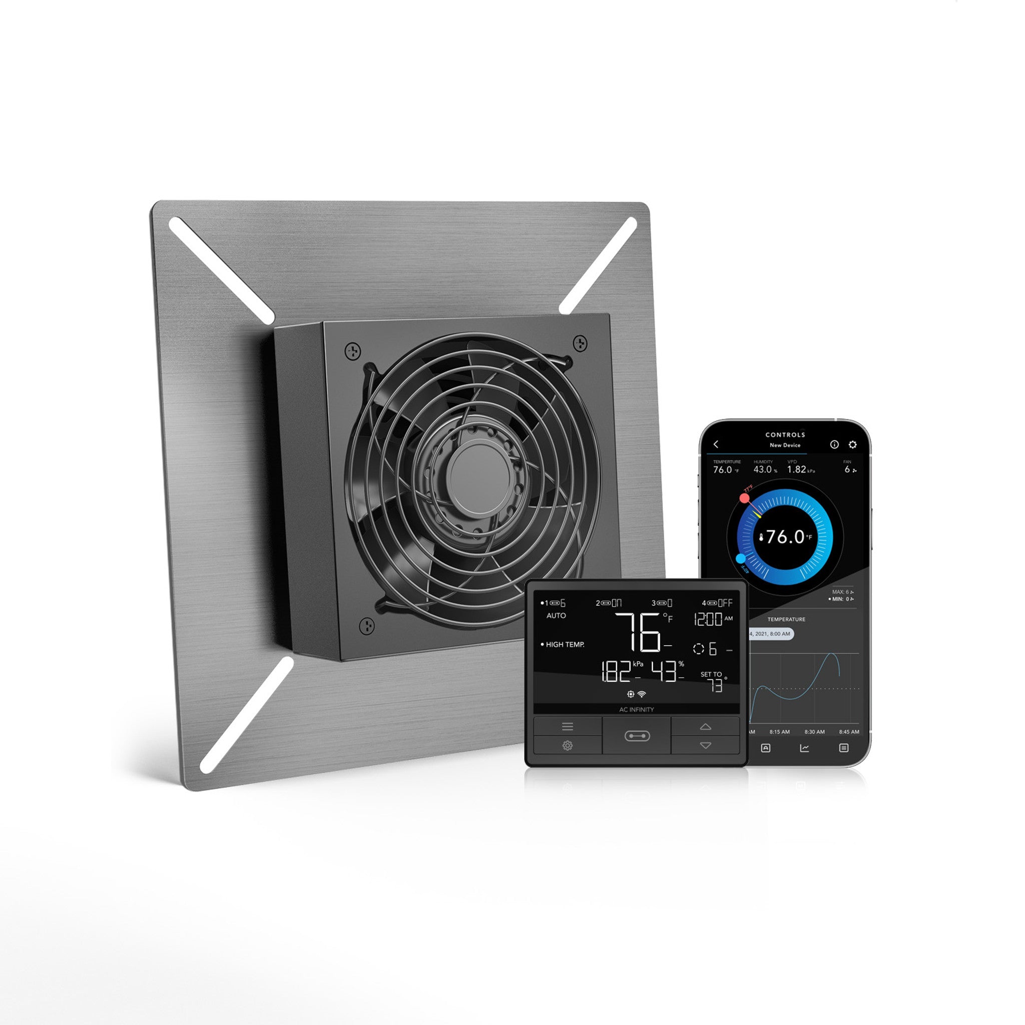 AC Infinity AIRTITAN T3 Crawlspace Ventilator Fan, 6 Inch with Temperature and Humidity Controller