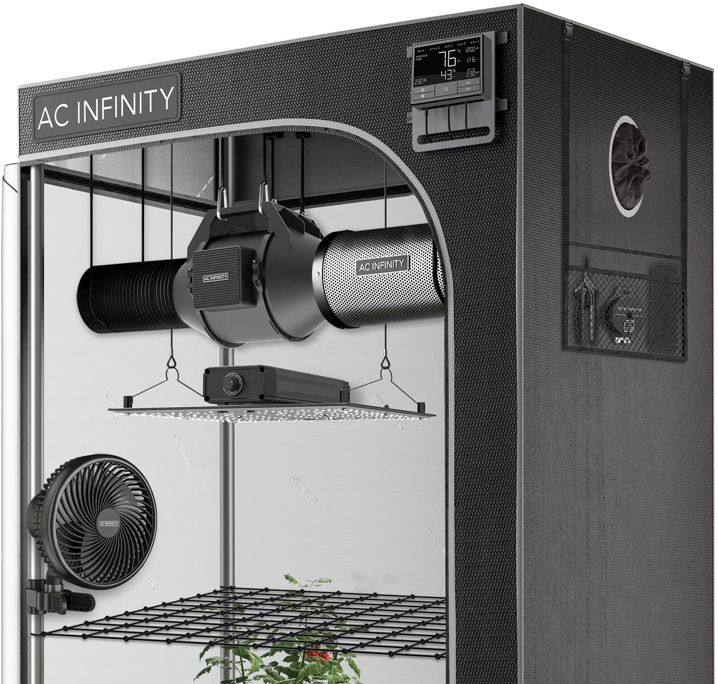 AC Infinity Advance Grow Tent System Compact 2x2, 1-Plant Kit