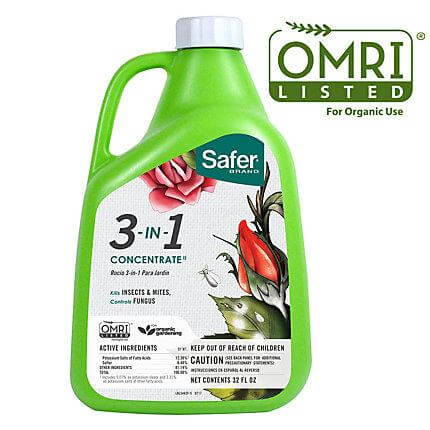 Safer 3-in-1 Garden Spray Concentrate 1 Quart - Safer - Happy Hydro