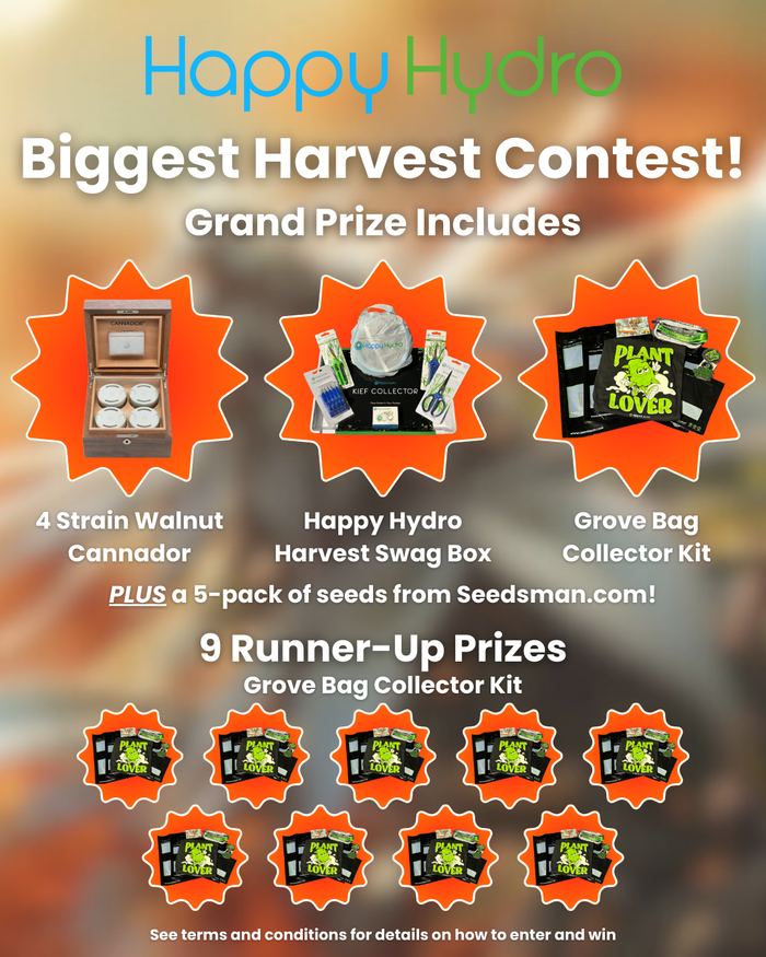 Happy Hydro 'Biggest Harvest' Contest