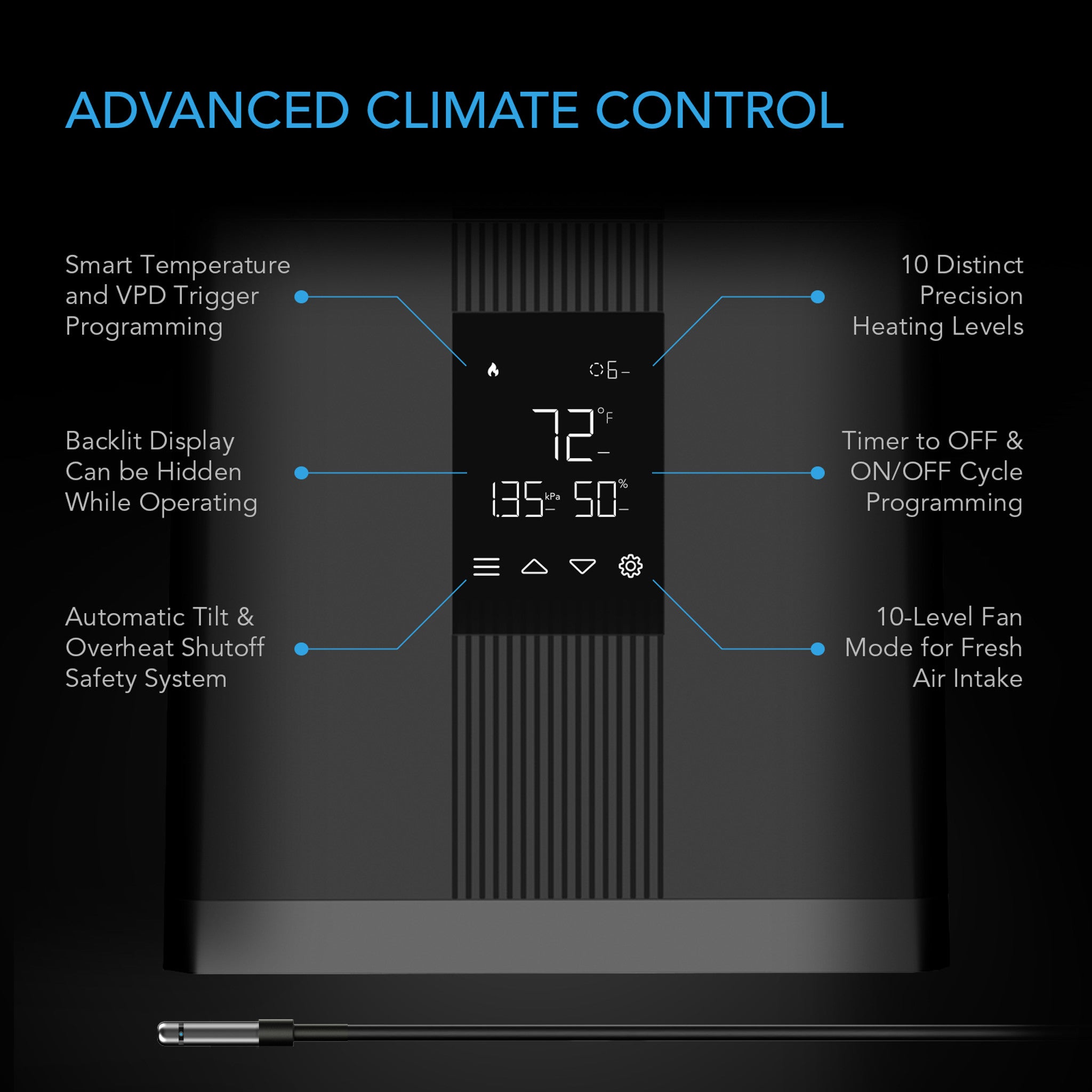 AC Infinity THERMOFORGE T3 Smart Grow Tent Heater