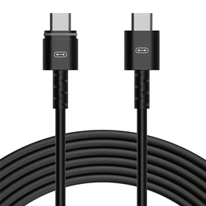 10ft black AC Infinity UIS male-to-male connection cable for hydroponic controllers, featuring branded molded ends.