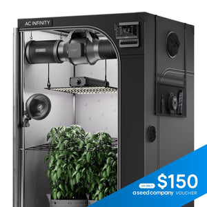 AI Grow Tent System 4x4, Integrated Controls with Dynamic AI, 4-Plant Kit