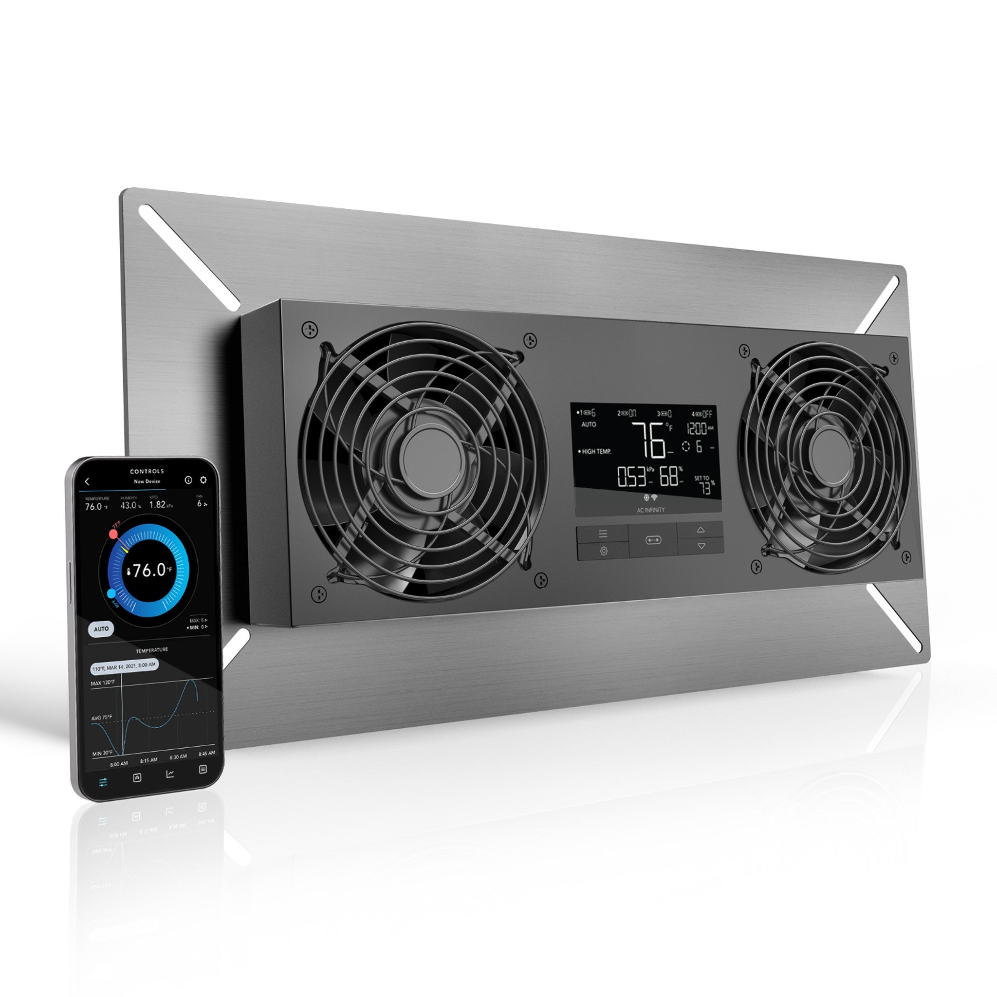 AC Infinity AIRTITAN T8-N Crawlspace Ventilator Fan with Temperature and Humidity Controller, Intake