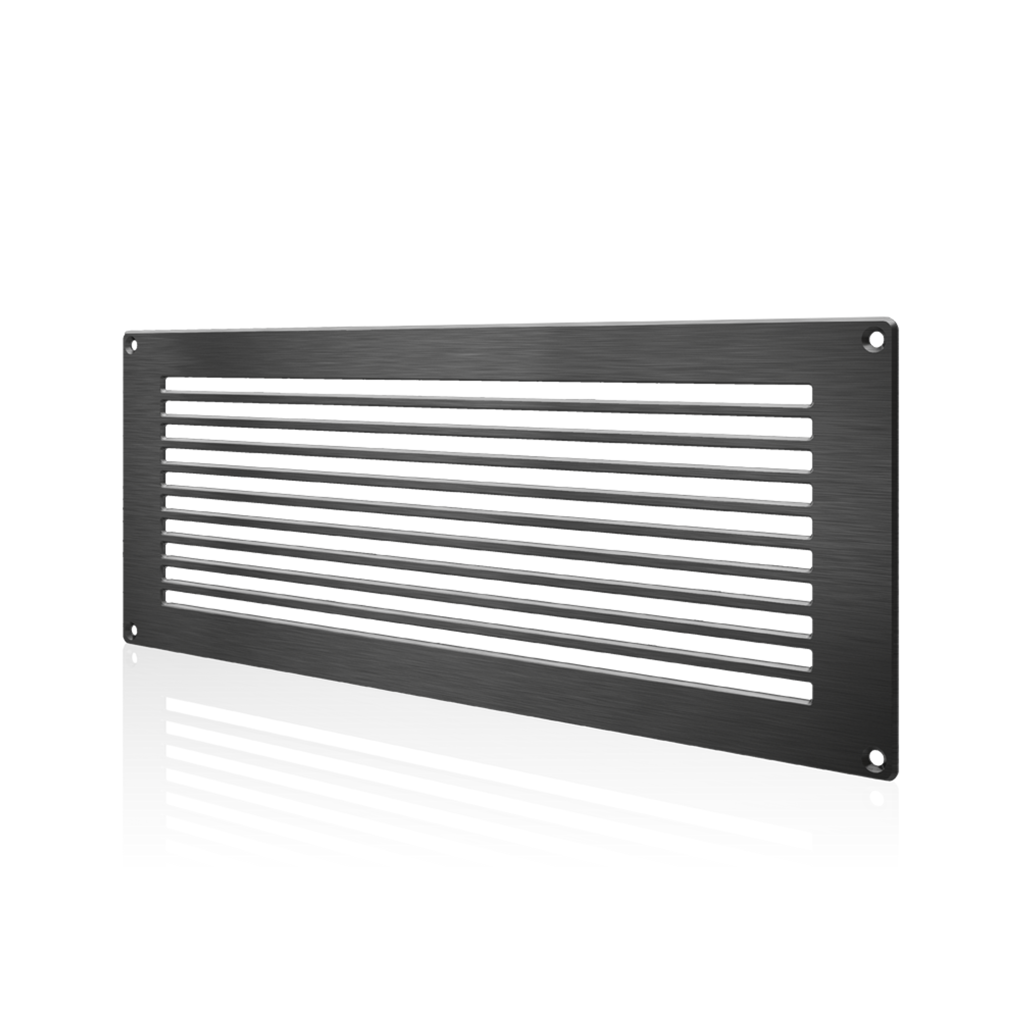 AC Infinity Passive Ventilation Grille Black, 17 Inch Aluminum Panel
