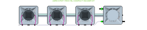 ALIEN AERO 3 Pot 1 Row Kit