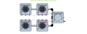 ALIEN AERO 4 Pot 2 Row Kit