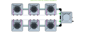 ALIEN AERO 6 Pot 2 Row Kit