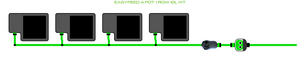 ALIEN EasyFeed 4 Pot 1 Row Kit