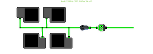 ALIEN EasyFeed 4 Pot 2 Row Kit