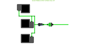 ALIEN EasyFeed 3 Pot 3 Row Kit