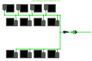 ALIEN EasyFeed 12 Pot 3 Row Kit