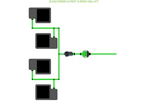 ALIEN EasyFeed 4 Pot 4 Row Kit