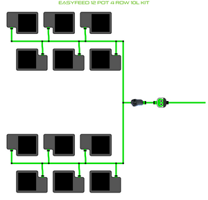 ALIEN EasyFeed 12 Pot 4 Row Kit