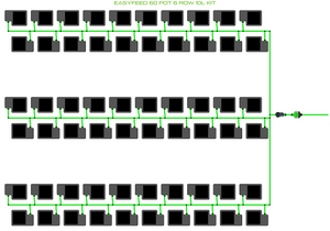 ALIEN EasyFeed 60 Pot 6 Row Kit