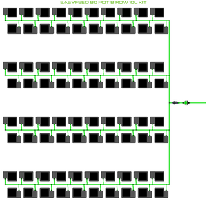 ALIEN EasyFeed 80 Pot 8 Row Kit