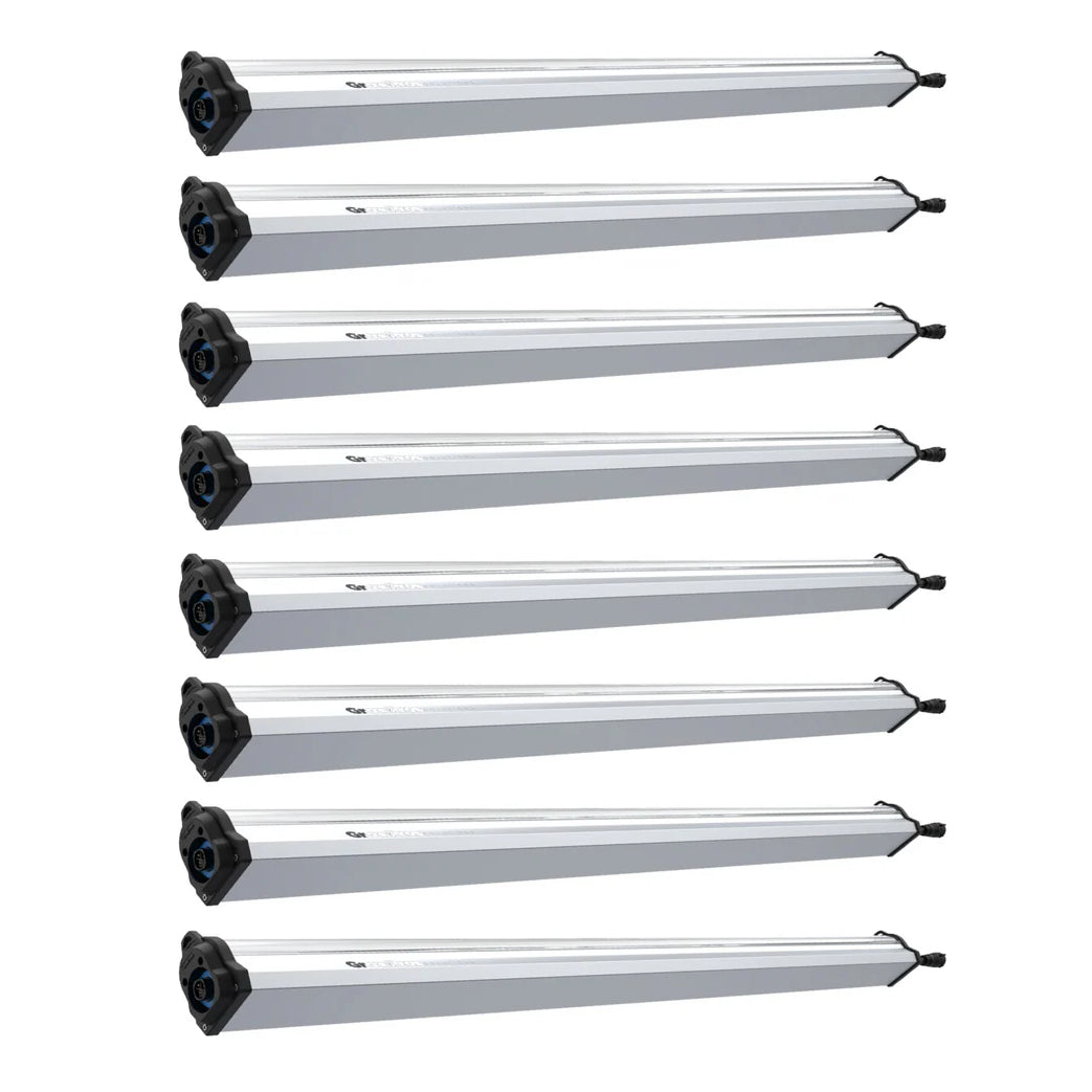 GrowPros 4ft 125W Under-Canopy Grow Light, Full Spectrum + IR, 8-Pack, Model 1