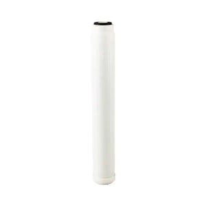 White, cylindrical Hydro-Logic Tall Boy KDF85 carbon water filter cartridge for gardening and hydroponics systems.