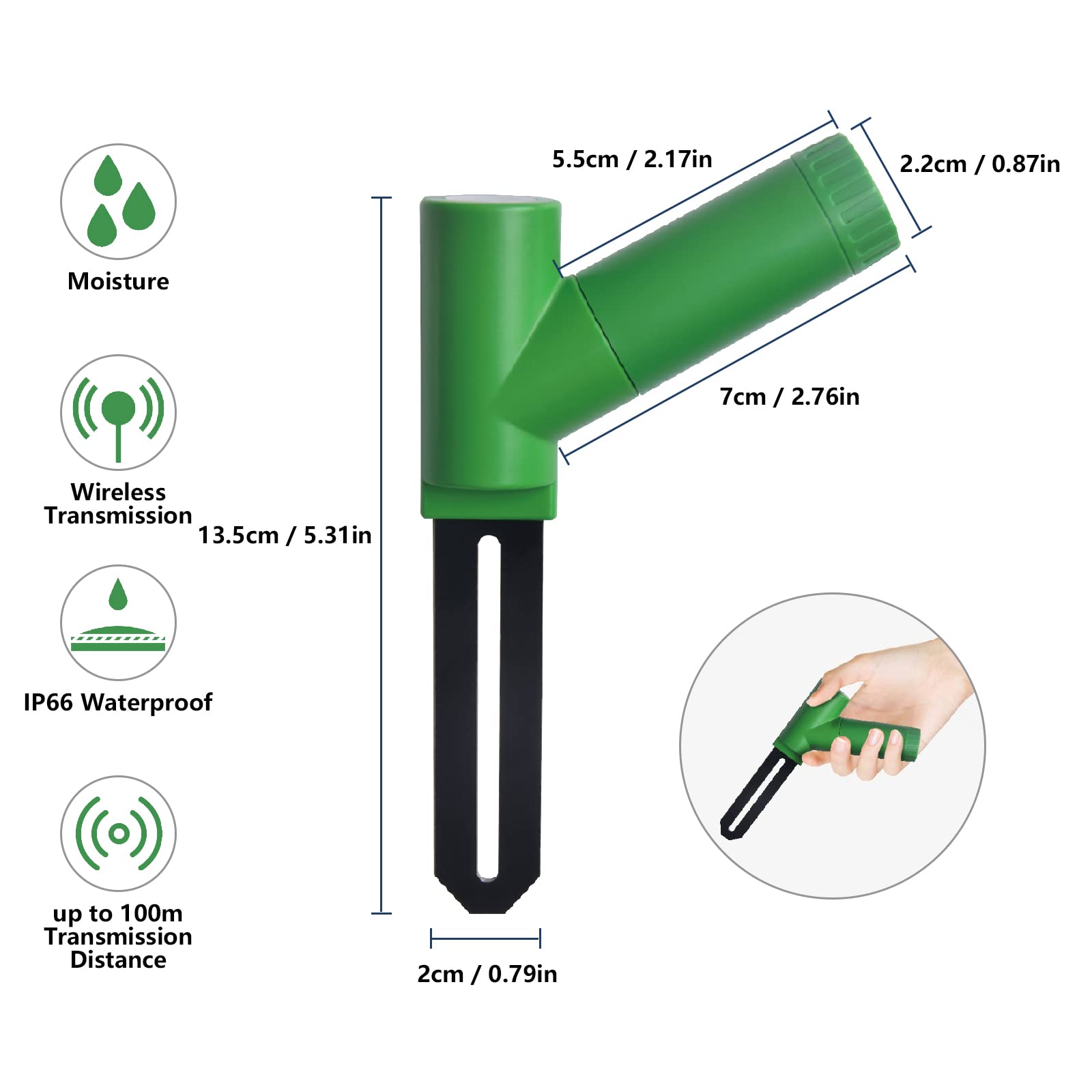 ecowitt soil moisture meter with lcd display Ecowitt WH51 Wireless Soil Moisture Sensor