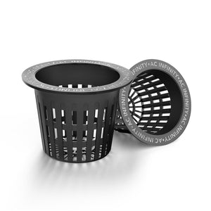 AC Infinity Mesh Net Cups, 3" Slotted Pots with Wide Lips, 25-Pack