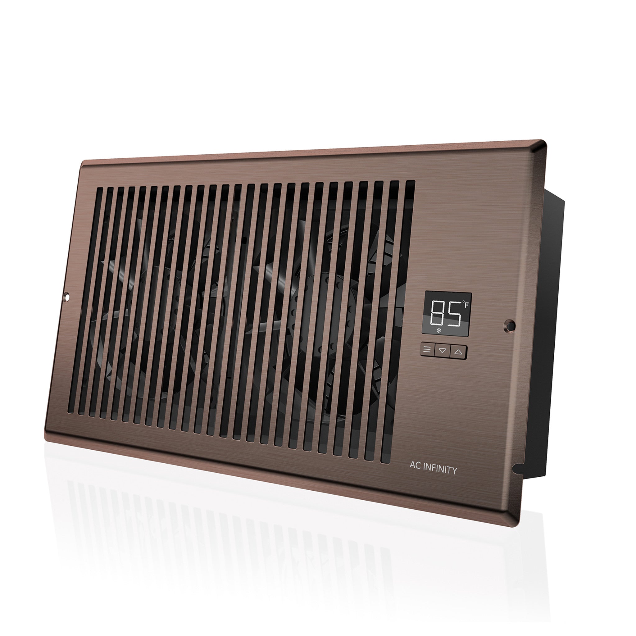AC Infinity AIRTAP T6 Bronze Smart Register Booster Fan, 6 x 12 Inch