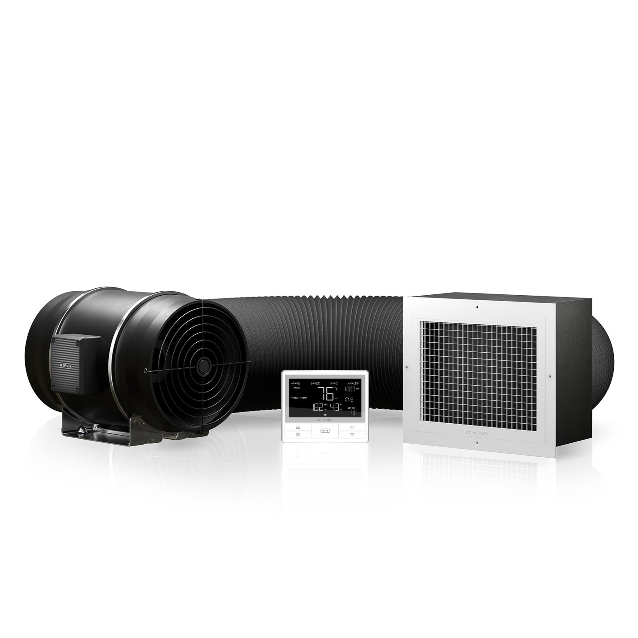 AC Infinity CLOUDWAY T10 Whole House Fan, 10 Inch with Temperature Controller