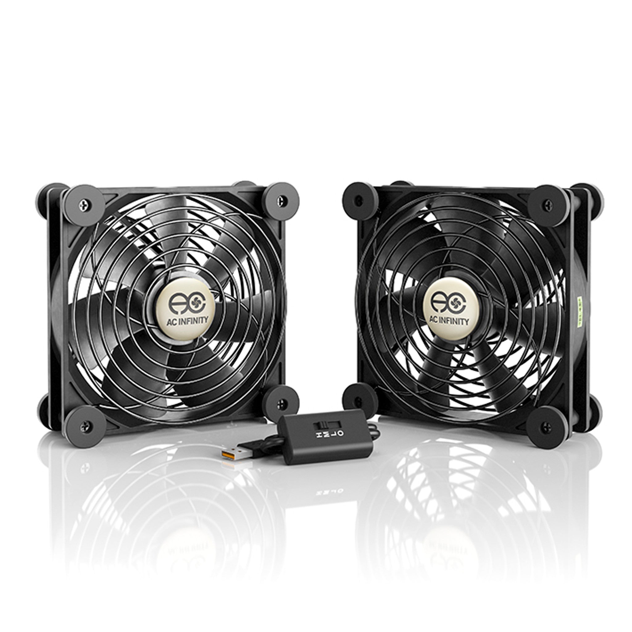 AC Infinity MULTIFAN S7 Ultra-Quiet USB Cooling Fan, Dual 120mm
