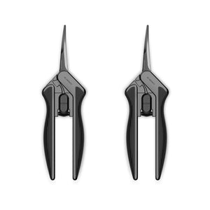 AC Infinity Ergonomic Pruning Shears, 6.6" Curved Stainless Steel Blades, 2-Pack