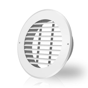AC Infinity Wall-Mount Steel Duct Grille White, 8 Inch