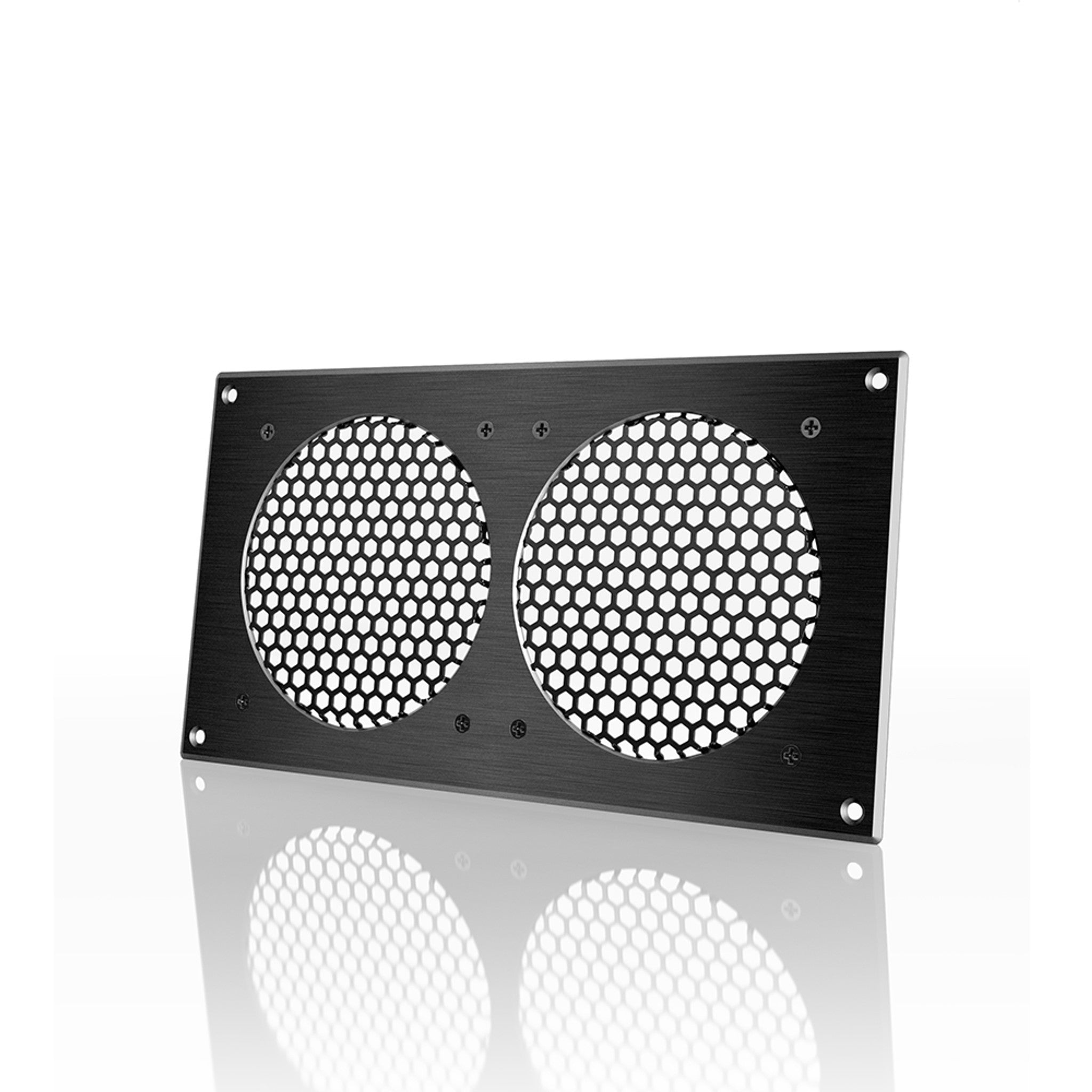 AC Infinity Cabinet Ventilation Grille Black, 12 Inch Aluminum Panel
