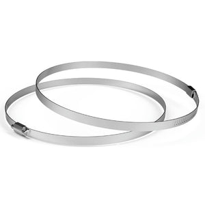 AC Infinity 12" Rustproof Stainless Steel Duct Clamps, 2-Pack