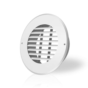 AC Infinity Wall-Mount Steel Duct Grille White, 6 Inch