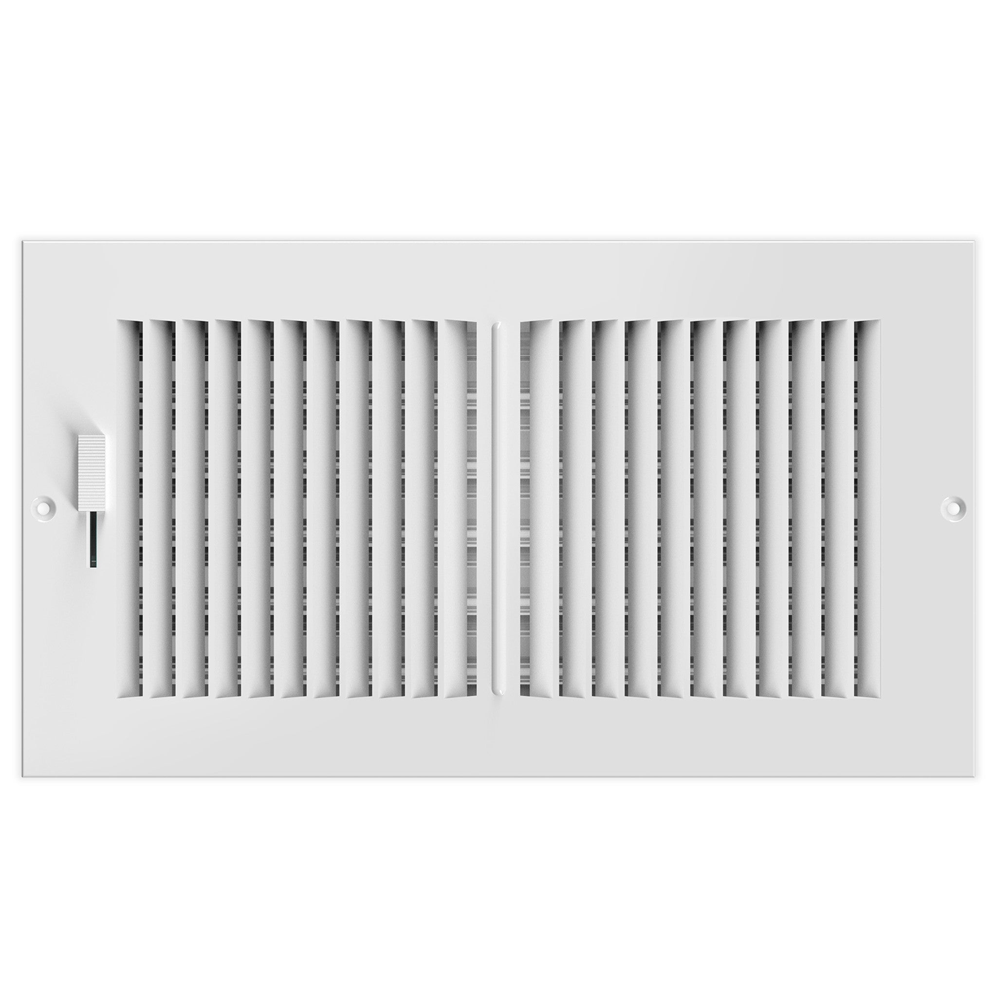 AC Infinity Register Ventilation Grille White, 6 x 12 Inch Steel HVAC Register
