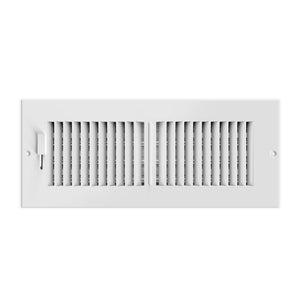 AC Infinity Register Ventilation Grille White, 4 x 12 Inch Steel HVAC Register
