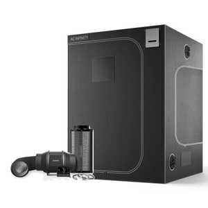 AC Infinity 5x5 grow tent with 6-inch inline fan, carbon filter, ducting and controller