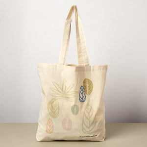 Pastel Leaves Tote Bag