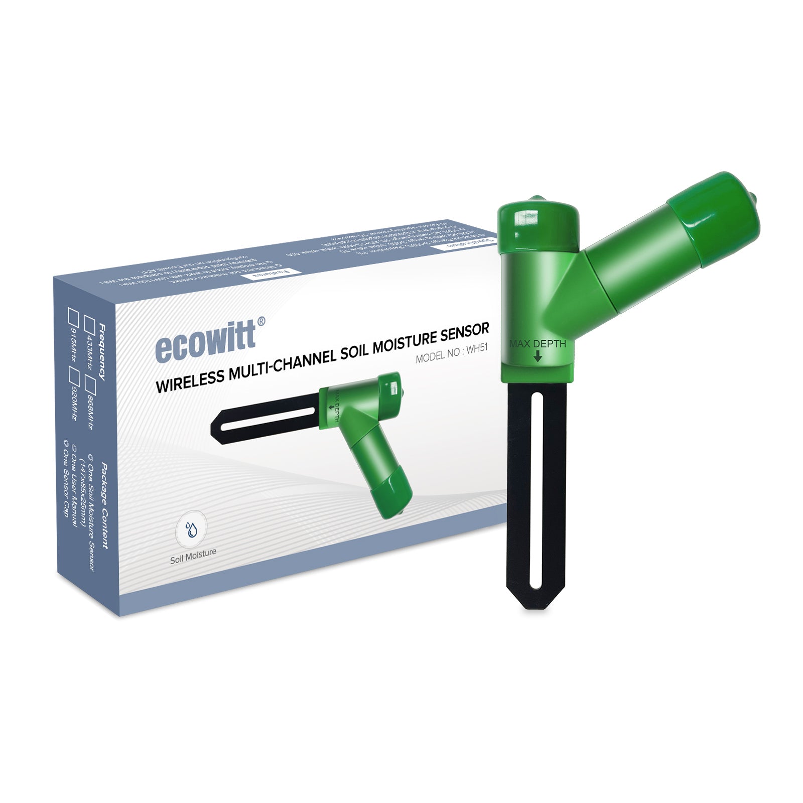 ecowitt soil moisture meter with lcd display Ecowitt WH51 Wireless Soil Moisture Sensor