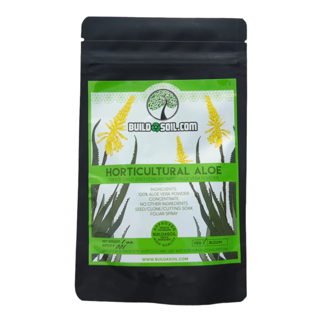 BuildASoil Horticultural Aloe - 1 oz