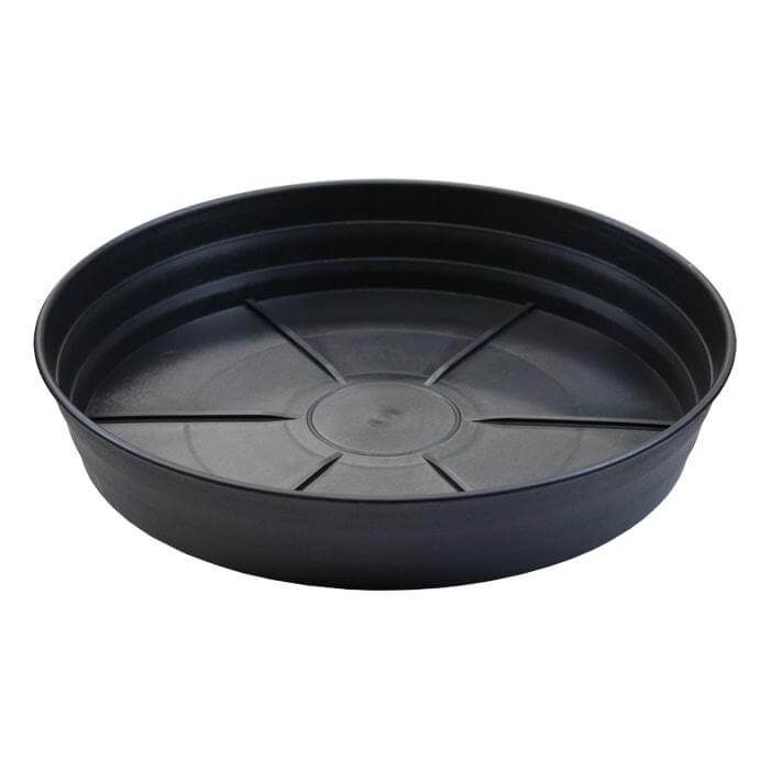 16 Inch Premium Black Injection Pot Saucers - Gro Pro - Happy Hydro