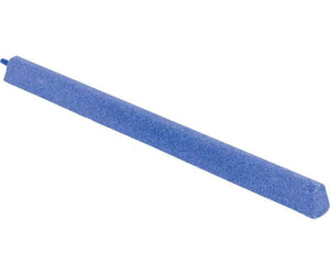 Long, blue, cylindrical porous air stone with a small blue plastic tubing connector at one end.