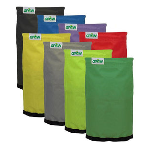 Grow1 8-bag extraction kit featuring colorful, heavy-duty mesh filter bags for 20-gallon botanical washing machines.