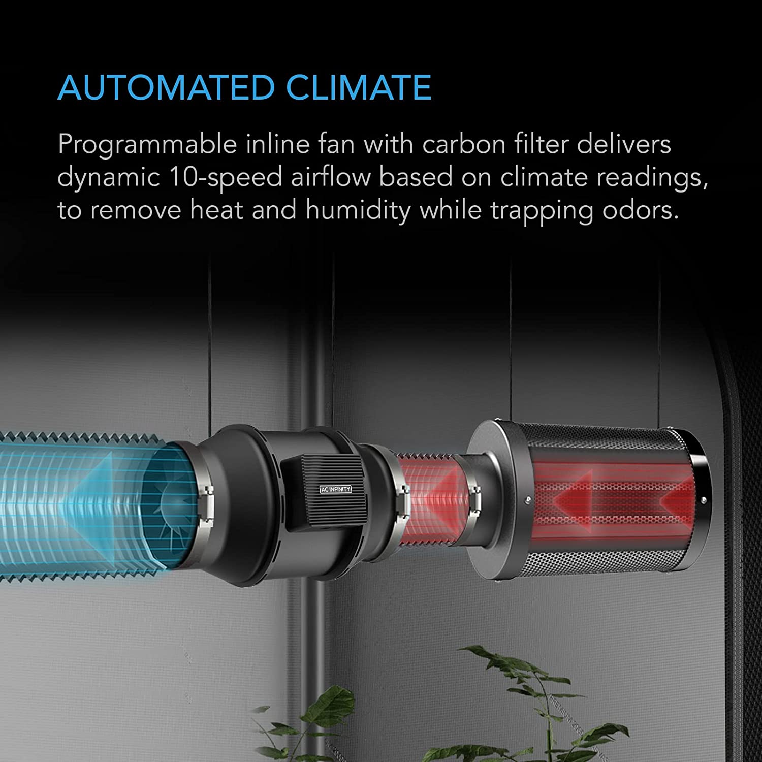 automated grow tent kit AC Infinity Advance Grow Tent System 3x3, 3-Plant Kit