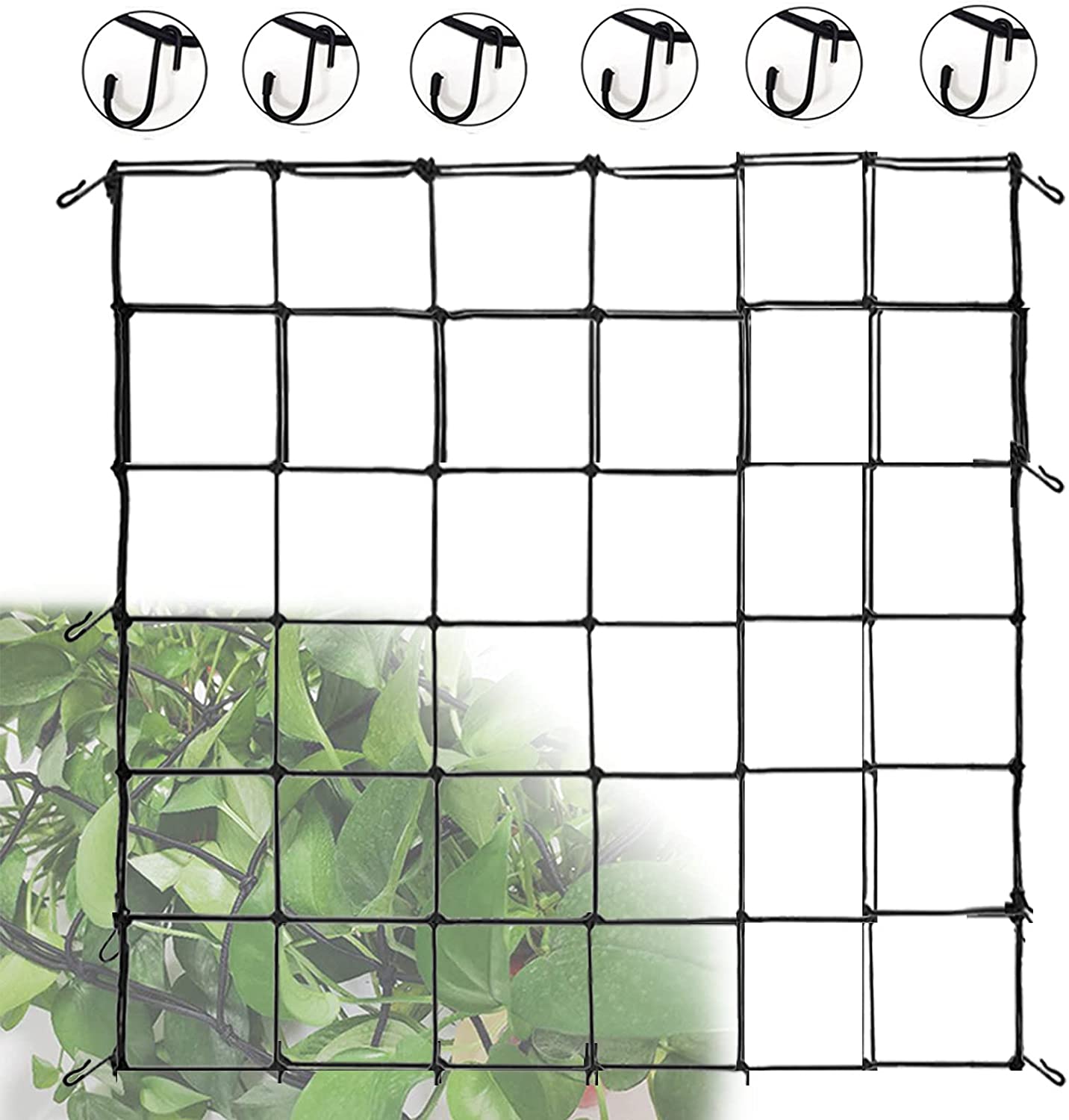tent trellis AC Infinity Grow Tent Trellis Netting Flexible Elastic Cords 3x3'