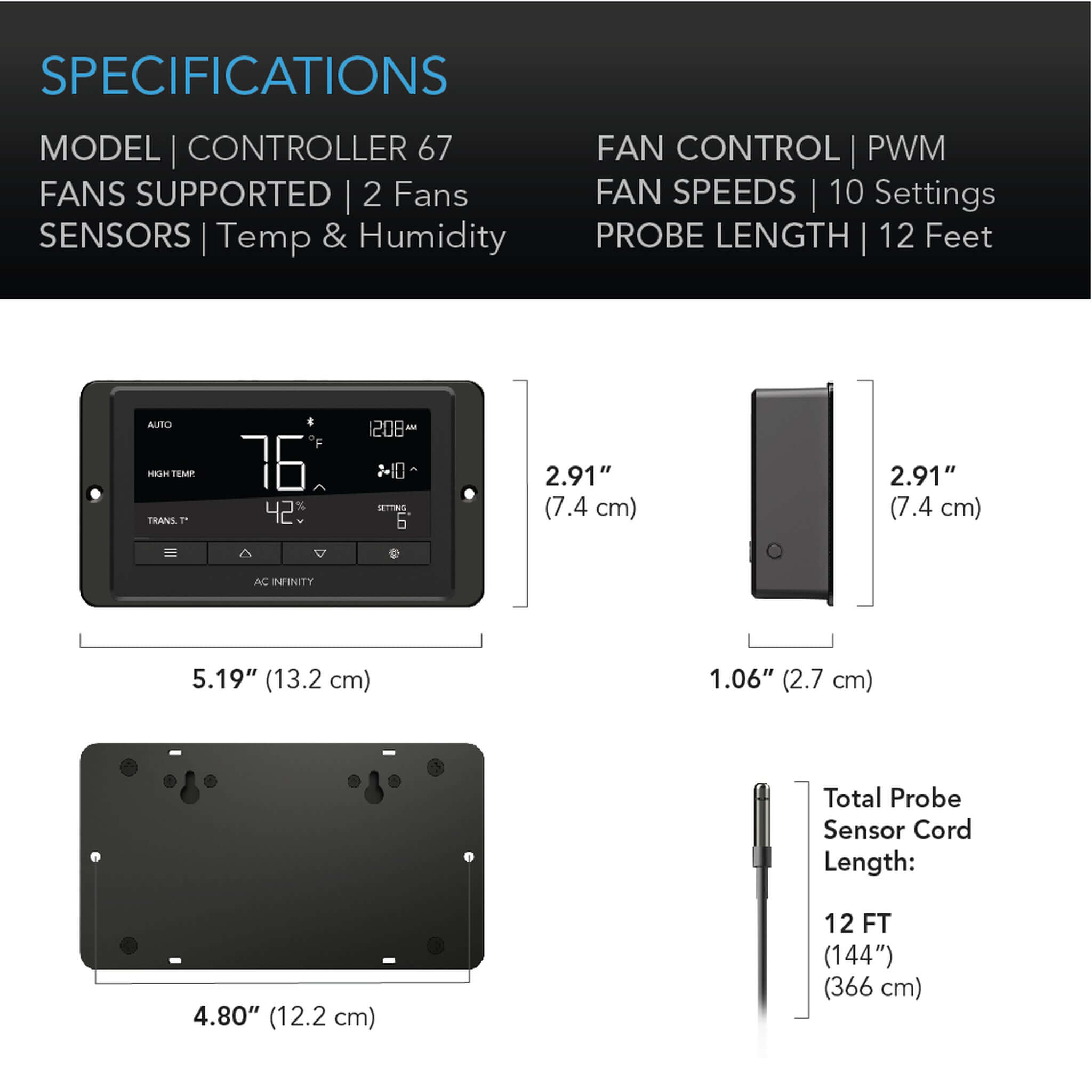 AC Infinity Controller 67 - AC Infinity - Happy Hydro